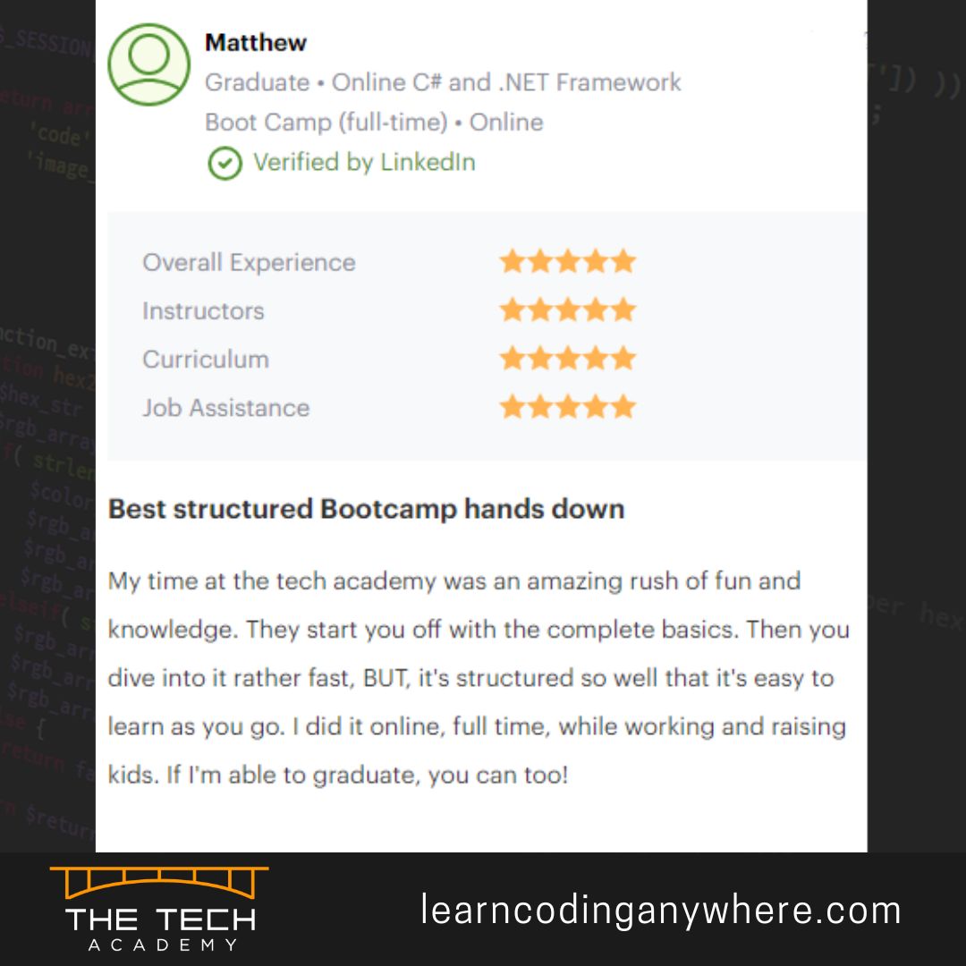 TheTechAcad's tweet image. The Tech Academy&apos;s structured learning path makes even the fast-paced journey smooth 🚀🌟 

Beginner friendly, flexible, and accessible from anywhere with internet access! 

Contact us to learn more: bit.ly/contactTTA

#TechMastery #CodingJourney #OnlineLearning