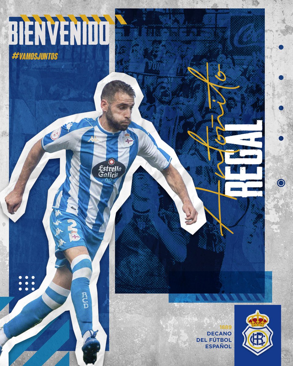 🔵📷 𝐅𝐈𝐂𝐇𝐀𝐉𝐄: Antoñito llega por una temporada con otra opcional. El lateral derecho viene del Deportivo, con el que ha jugado 36 partidos. Ha disputado más de 40 en Primera con el Valladolid.

📎 recreativohuelva.com/antonito-un-la…

#𝙑𝙖𝙢𝙤𝙨𝙅𝙪𝙣𝙩𝙤𝙨 #𝙑𝙖𝙢𝙤𝙨𝙍𝙚𝙘𝙧𝙚