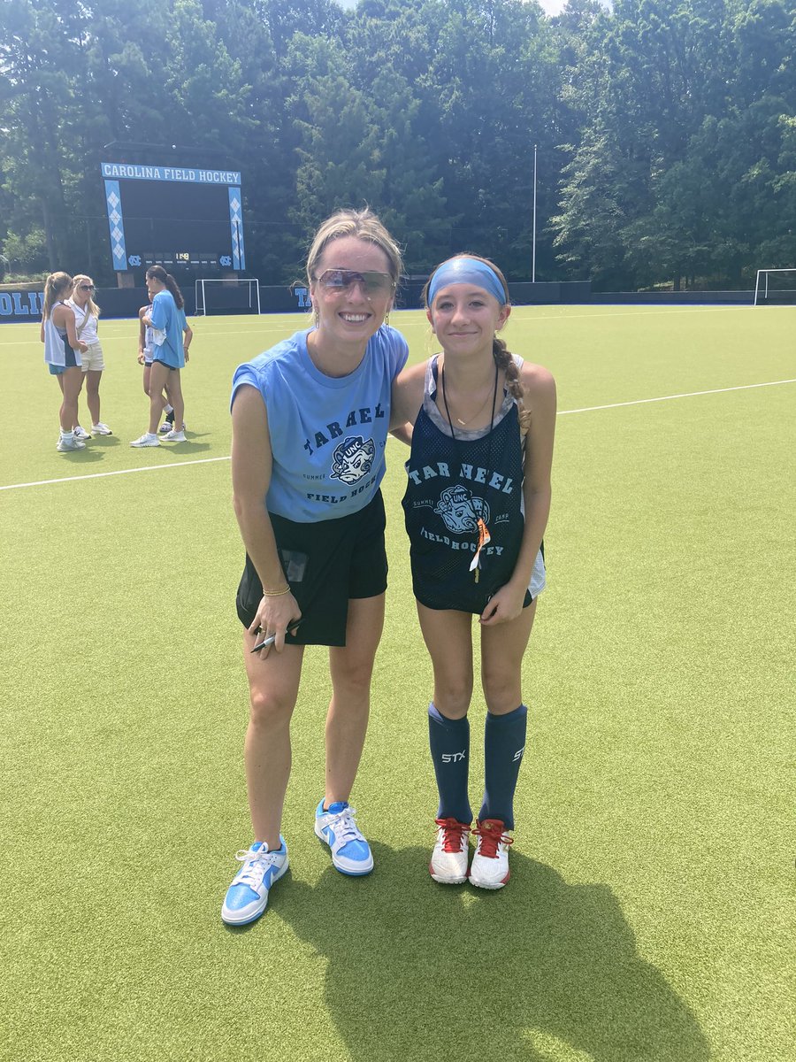 Had so much fun at the UNC camp and learned so much! Thank you so much <a href="/UNCFieldHockey/">Carolina Field Hockey</a> for an amazing camp!!! 🏑🏑🏑