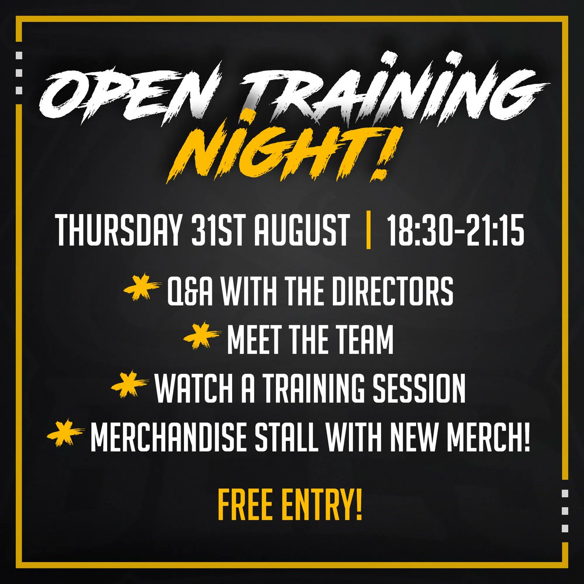 🏒 𝗢𝗣𝗘𝗡 𝗧𝗥𝗔𝗜𝗡𝗜𝗡𝗚 𝗦𝗘𝗦𝗦𝗜𝗢𝗡 🐝 

The TSI World Bees invite you to come along to Slough Ice Arena on 31st August for an open training session.

Full info on the event can be found on our website 👇 

beesicehockey.com/open-training-…