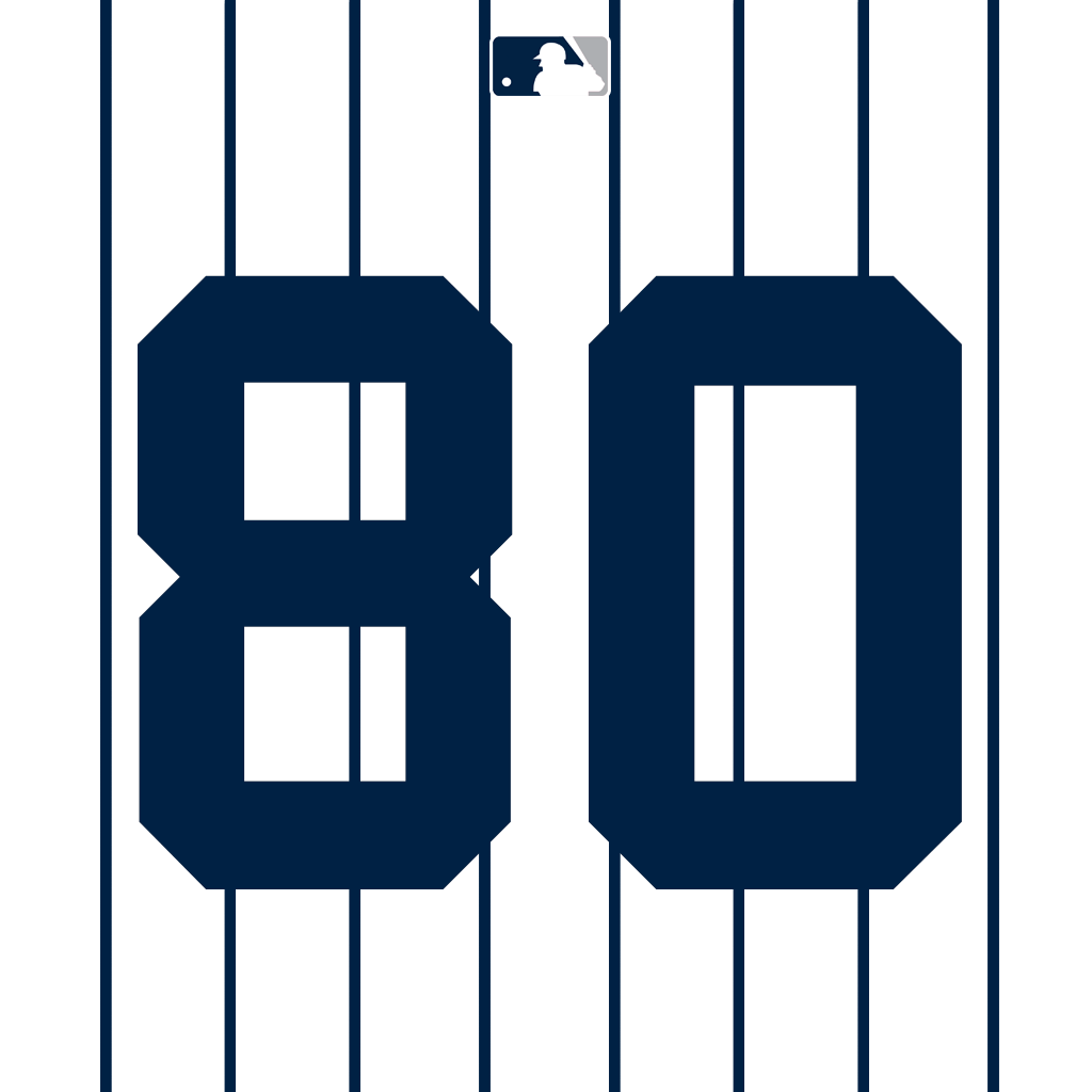 MLB Jersey Numbers on X: OF Everson Pereira will wear number 80. First  wearer in team history. #Yankees  / X