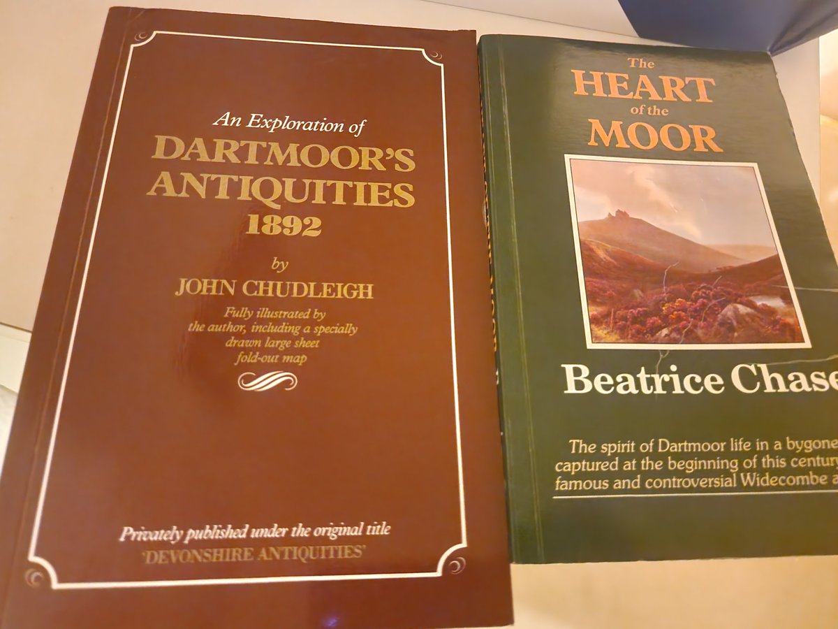 2 good finds in the Totnes book shop today #Dartmoor