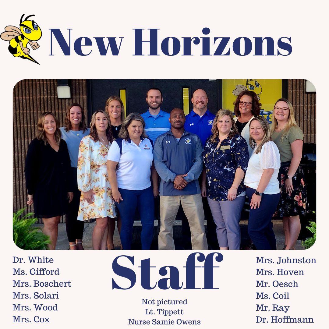 NewHorizonsHS's tweet photo. Putting faces to the name! Let me introduce you to the New Horizons Staff for the 2023-2024 school year! We are here and ready to help your student succeed. #proud2br3 #R3Ready #Hornets #NewHorizons #schoolyear2324 #RiseUp https://t.co/CRBPCcOBlk