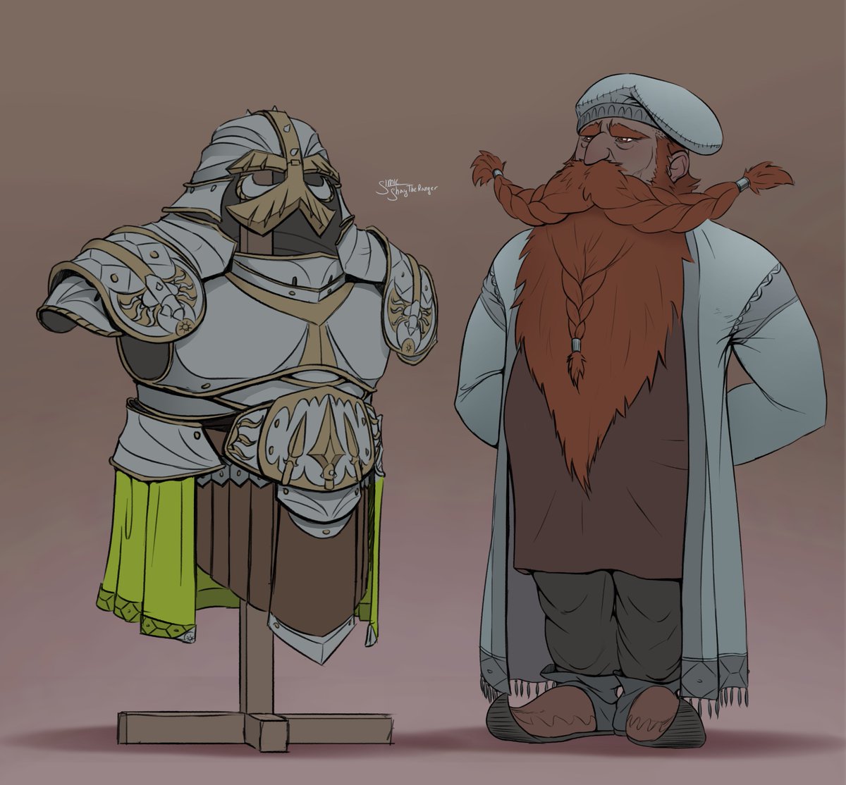 Shaytheranger's tweet photo. Dorf 4/7! Armorer Lokum "The Crab" https://t.co/Dzn1TgiRNV
