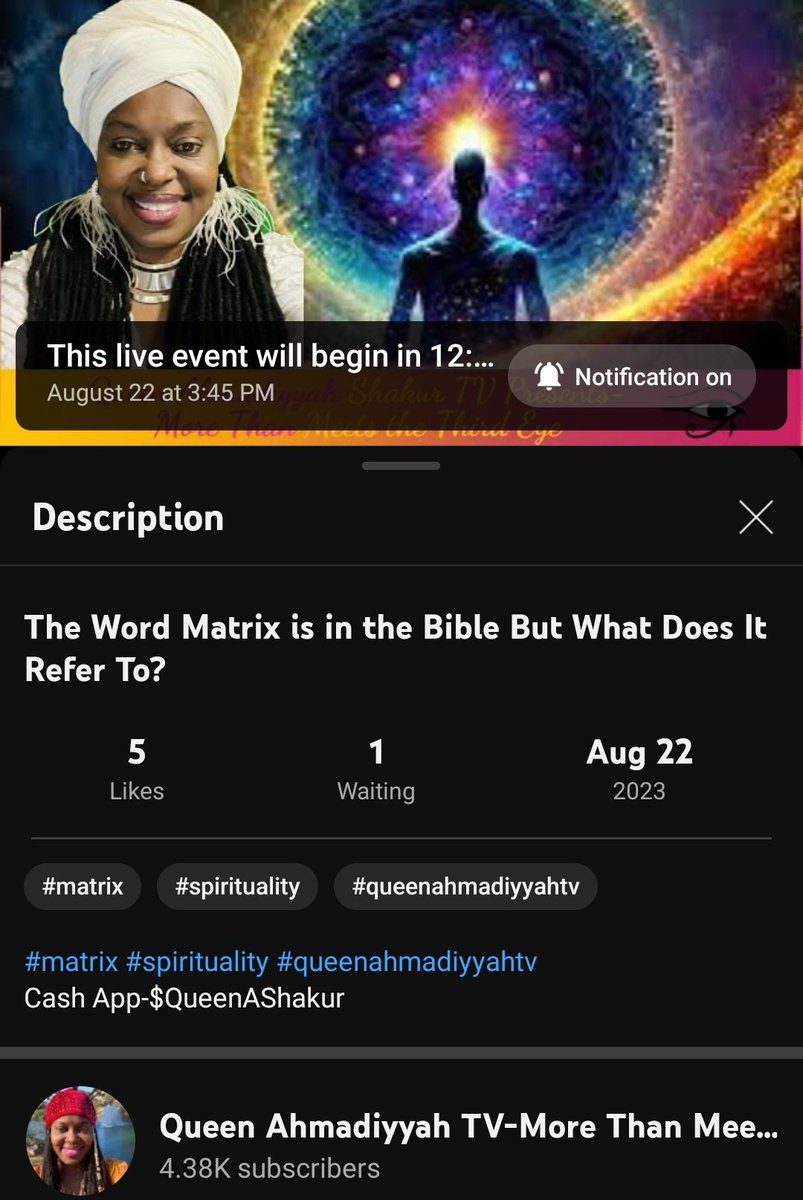 SilentDPro1992's tweet photo. Let's take another trip to The Realm #RoyalFam #BlackFam #StarDusters!!  "Your Spiritual Vitamins" starts @ 3:45 PM EST/1:45 PM CST/12:45 PM PST!!!!

More Than Meets The Third Eye:  https://t.co/eXrTzQA2Od https://t.co/oWomp9eTQv