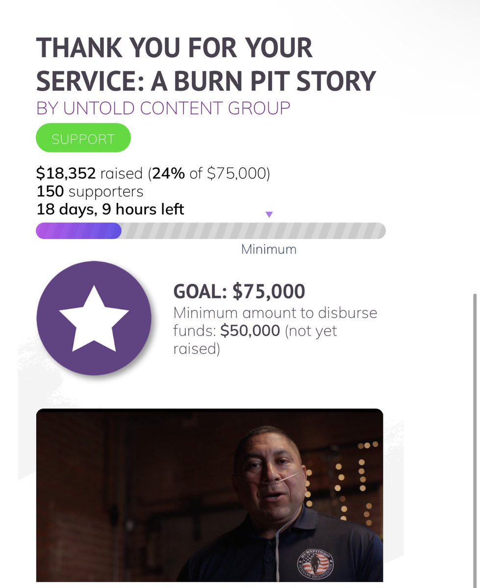 Le roy and I are honored to be part of this documentary exposing the burn pit injustice. Please help bring awareness to this important issue by contributing to our crowdfunding campaign. supportourstory.com/burnpitsmovie #pactact #Veterans #Military #burnpits