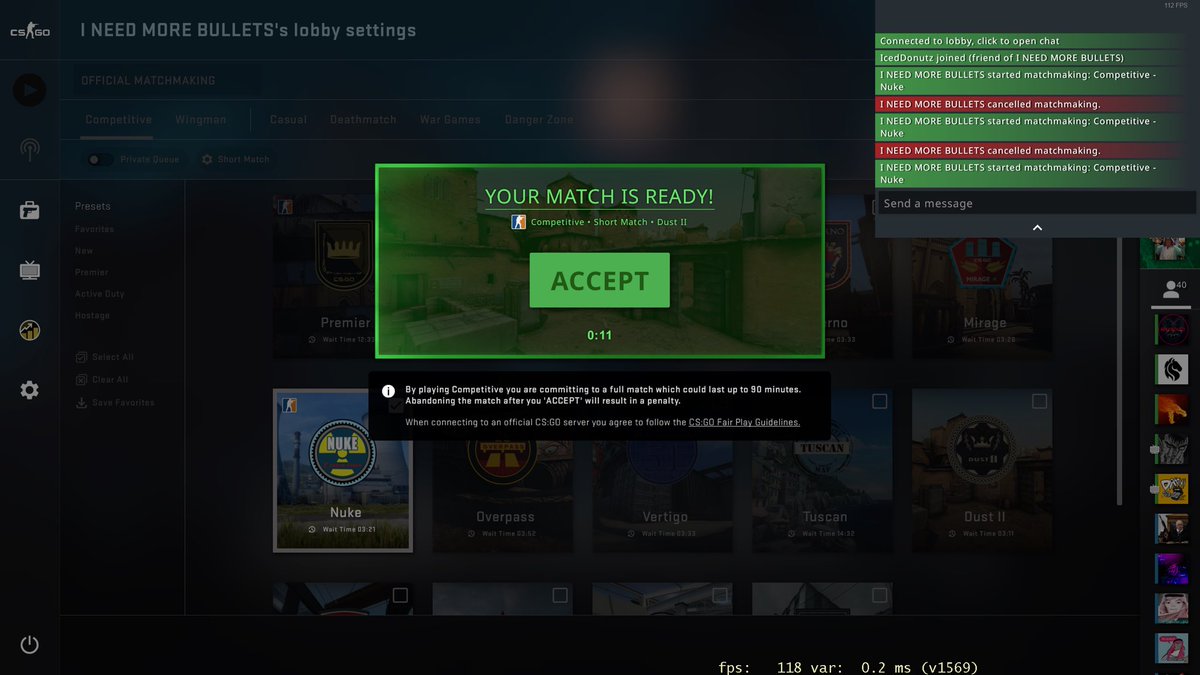 McGavin_CS2's tweet photo. @CounterStrike found a bug in csgo

We searched for nuke but kept getting dust 2 😱 

Access to beta now plz?:) https://t.co/VpURo8Qjsj