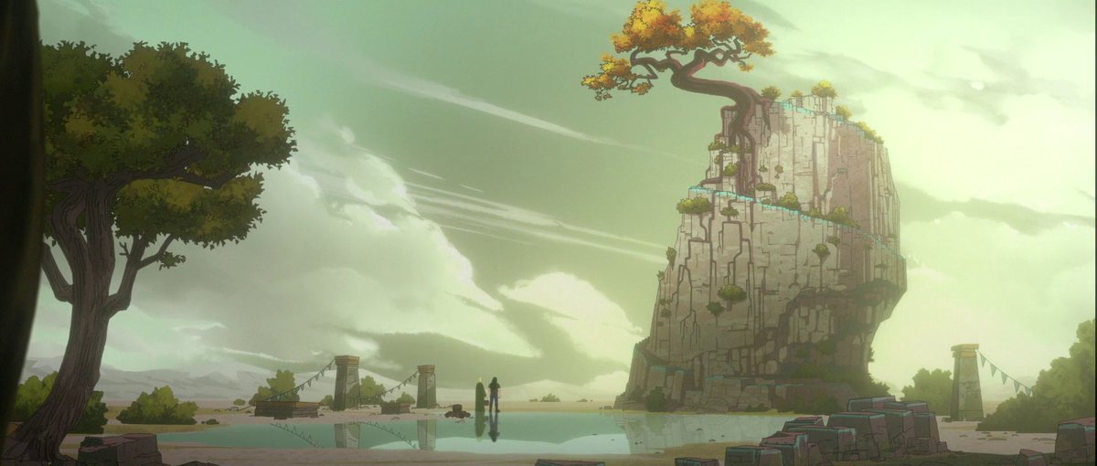 sfnwly's tweet photo. my first industry job and credit ever!! here are a few of the background paintings I did for #Metalocalypse #ArmyOfTheDoomstar!! all background layouts are by the bg layout team https://t.co/nGUGgMb8JA