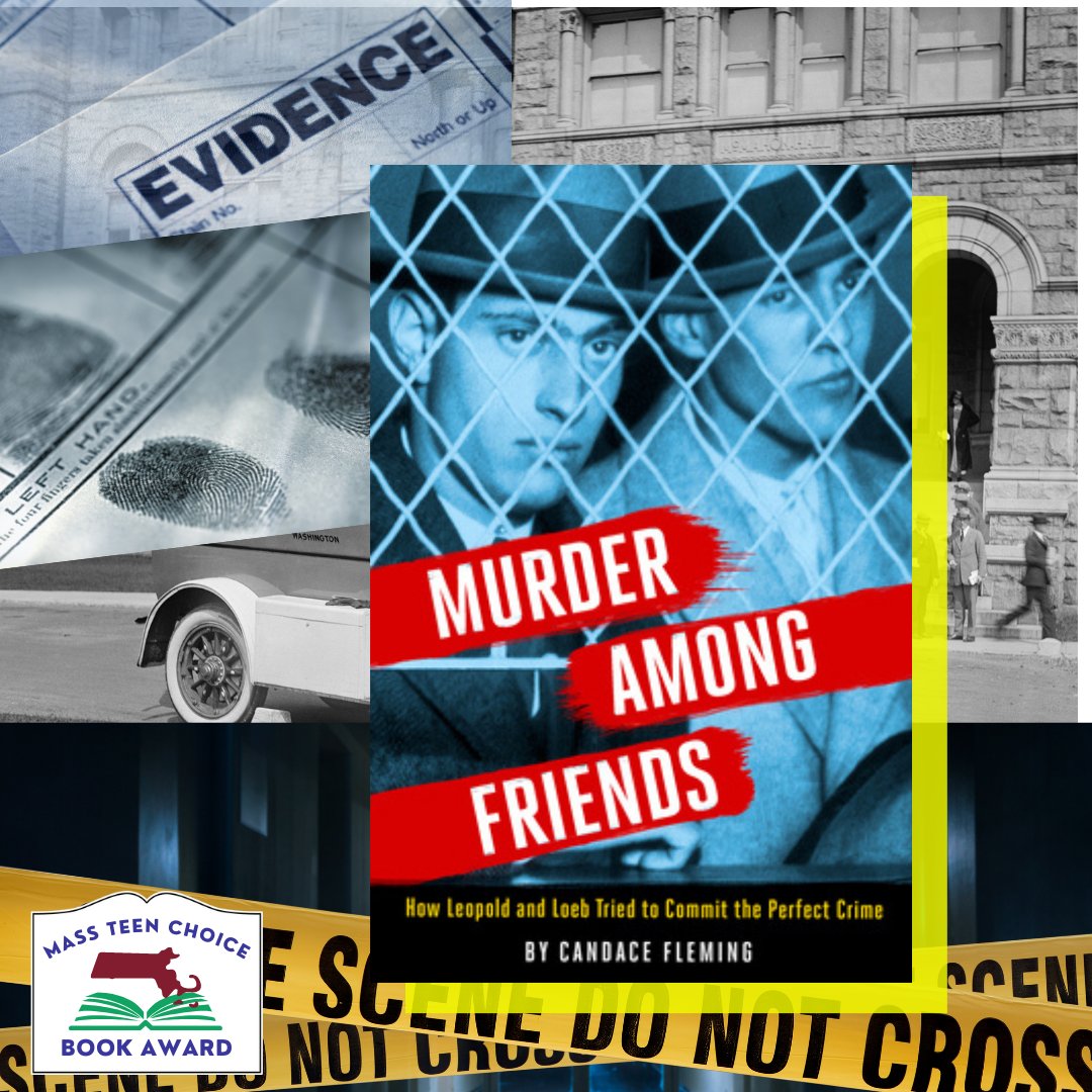 The next Mass Teen Choice Book Awards 2023 nominee that we want to highlight is MURDER AMONG FRIENDS by Candace Fleming @candacemfleming (published March 2022). Have you read this book? Let us know what you think! #MTCBA #massteenchoicebookawards