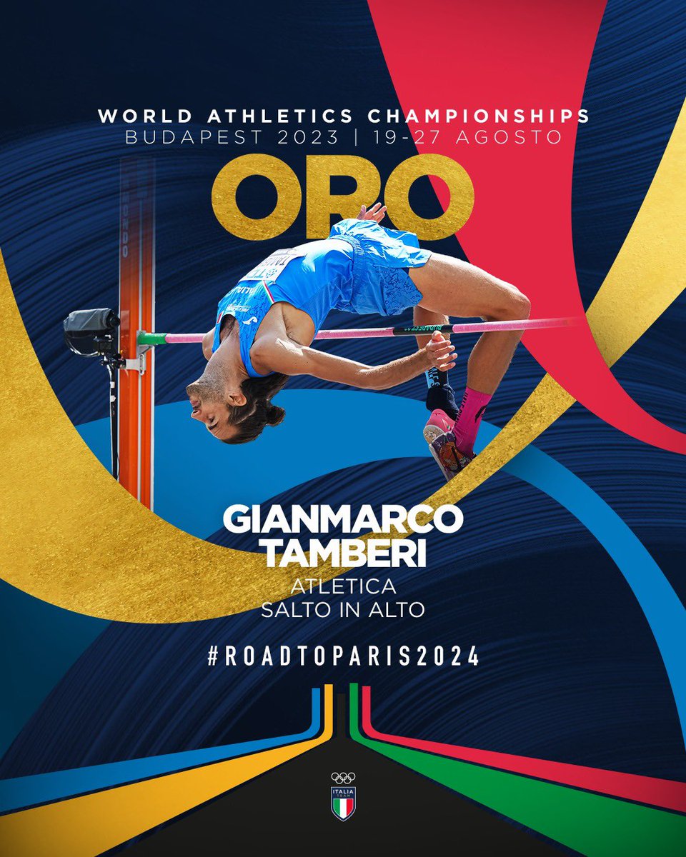 LASCIATEMI SALTAREEEEEEEEE!!! ✨🥇

Ma che cosa abbiamo appena vistooooo: GIANMARCO TAMBERI CAMPIONE DEL MONDO DI SALTO IN ALTO!!! 😱😍

Noi abbiamo i brividi!!! 💚🤍❤️

#ItaliaTeam <a href="/atleticaitalia/">Atletica Italiana</a> <a href="/wabudapest23/">World Athletics Championships Budapest 23</a> #wabudapest23 #Budapest2023 #RoadToParis2024