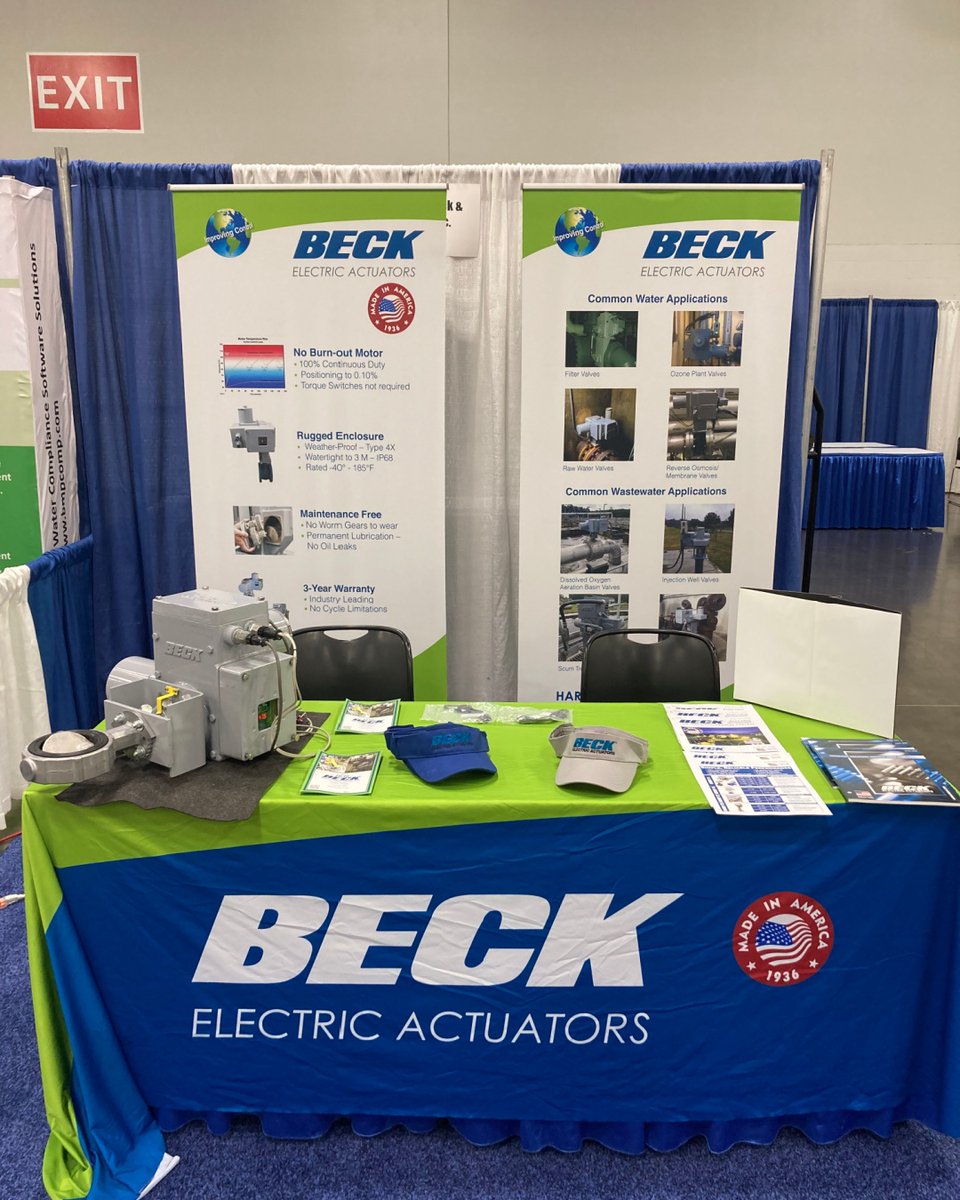 BeckActuators's tweet photo. 🌊 Diving into the @OneWaterOhio conference in Columbus, Ohio! Thrilled to bring #BeckActuators to the heart of water innovation. Join us at the Greater Columbus Convention Center 8/22-23 and let's make waves together! 💧 https://t.co/0WcjTRJh3z