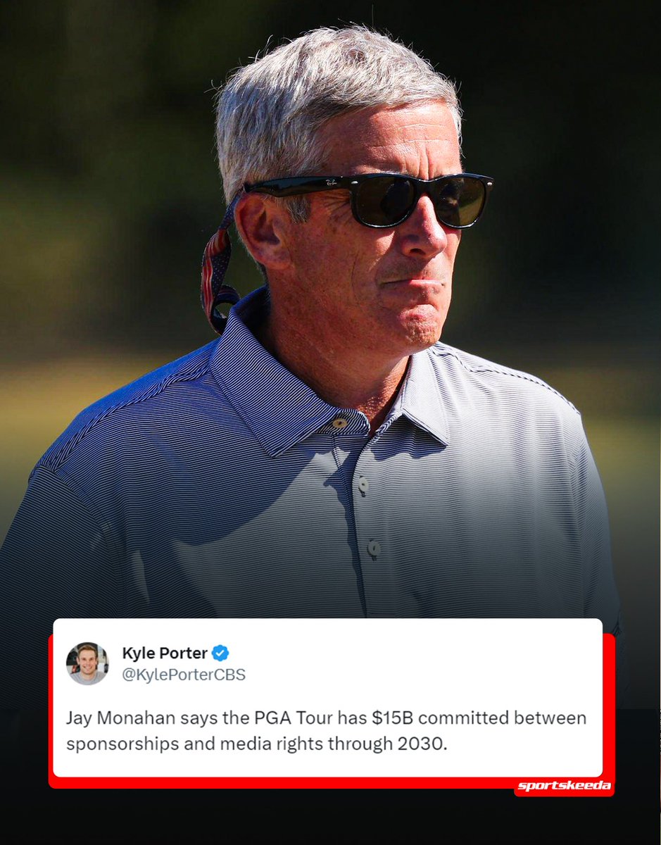 SportskeedaG's tweet image. PGA Tour: $15B commitment till 2030. Wow! 🏌️‍♂️💰

#JayMonahan #PGATour