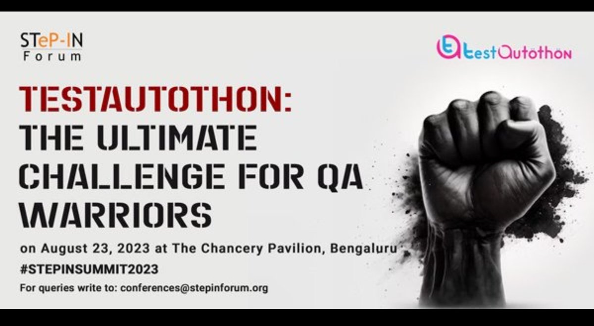 Himanis021's tweet photo. Few more hours to go. Tick tick!!⌛
@stepin_forum
#PlayGames24x7
#TestAutothon
#stepinsummit2023 https://t.co/IOwJe0zC9b