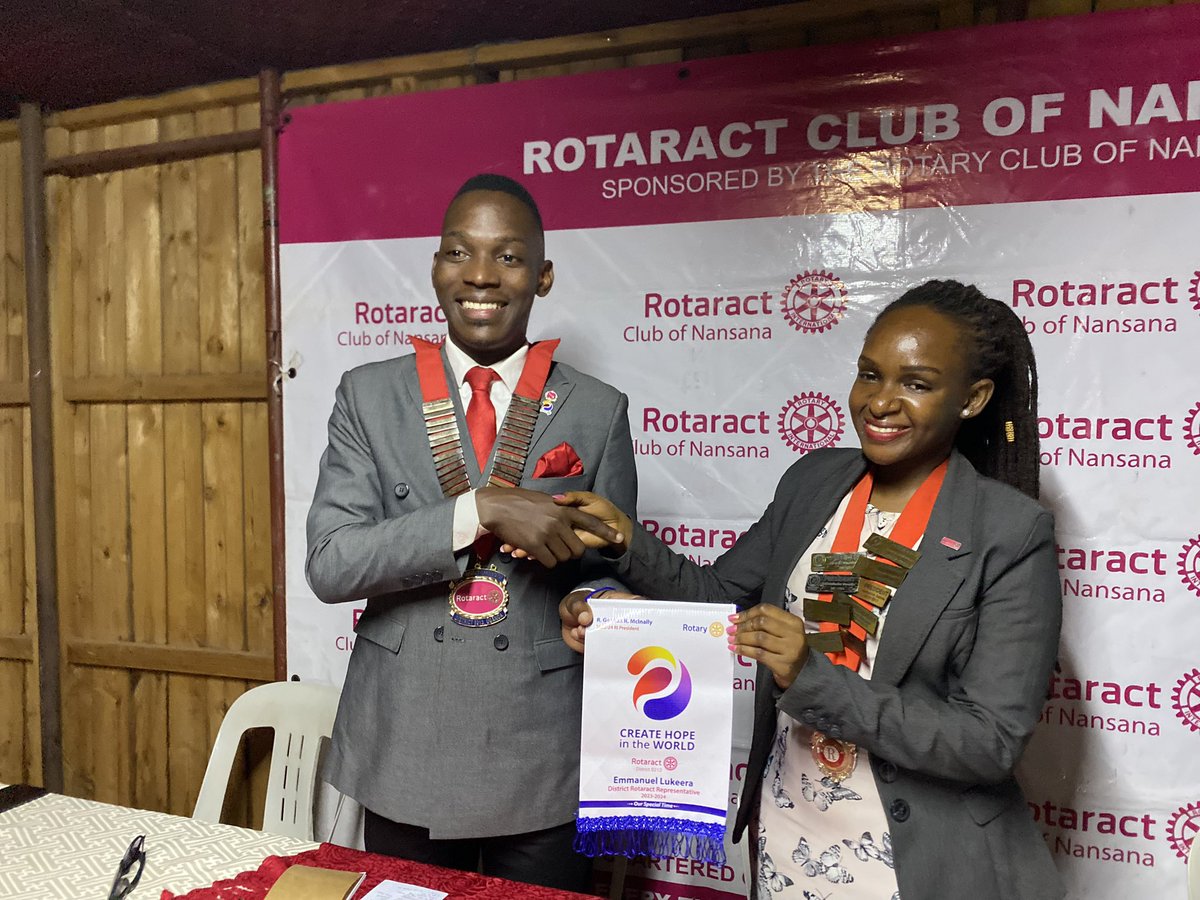 EmmaLukeera's tweet photo. The Rotaract Club of Nansana is doing well in attracting new members to join them including one inducted today. I have shared with them on how to keep their members engaged and productive. I wish them well and thank them for raising USD 71 towards our Rotary Foundation. https://t.co/WeGajcBR63