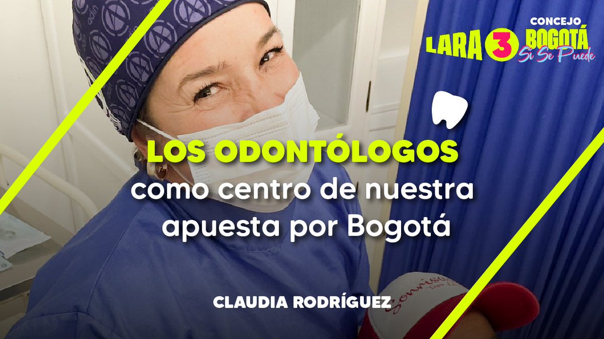 SoyClauRodri3's tweet photo. ¡Durante más de 30 años he ejercido mi profesión como odóntologa en Bogota. Sé cuáles son las problemáticas del sector y cómo solucionarlas. #ClaudiaRodriguez #RenovaciónPolítica #Lara3 #FirmeLara #FirmesConLara #BogotáSíSePuedeRodrigo @Rodrigo_Lara_ https://t.co/iX5QFklayh