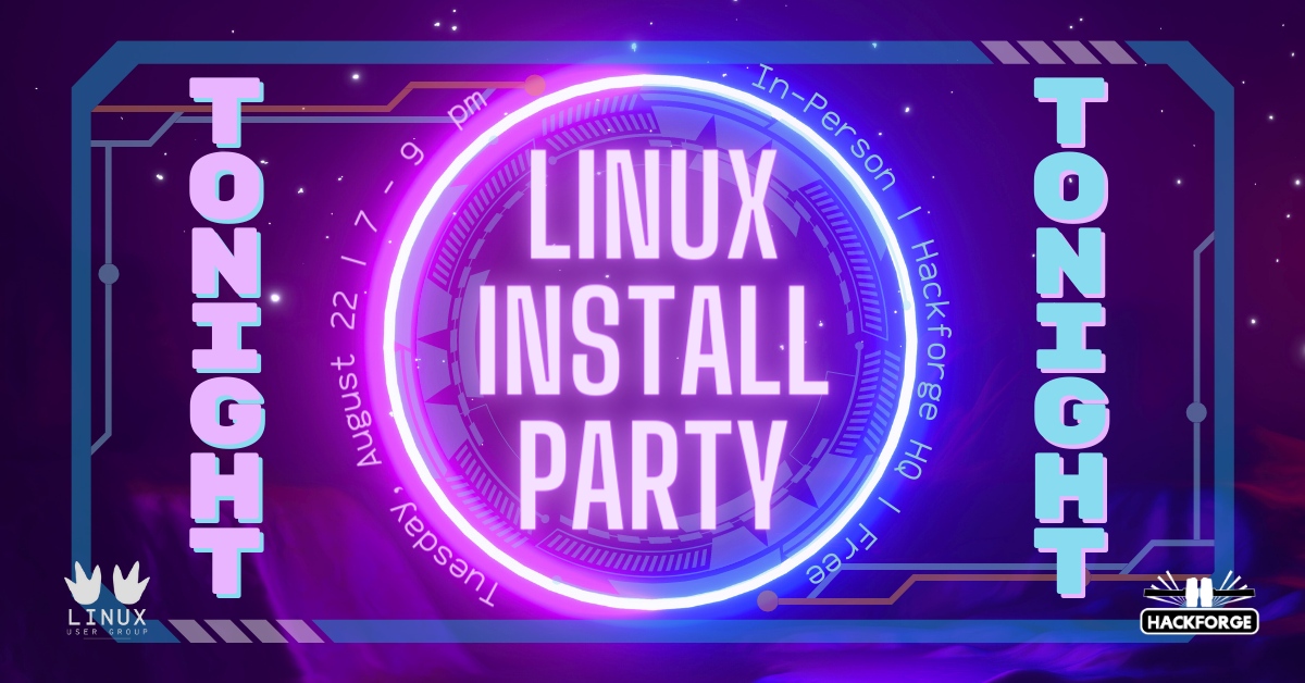 hackforge's tweet image. If you're interested in trying out #Linux, then this is the event for you! Members will be available to help you with installing Linux on your laptop or onto a virtual machine.
Check out the Eventbrite listing for more details: eventbrite.ca/e/linux-instal…