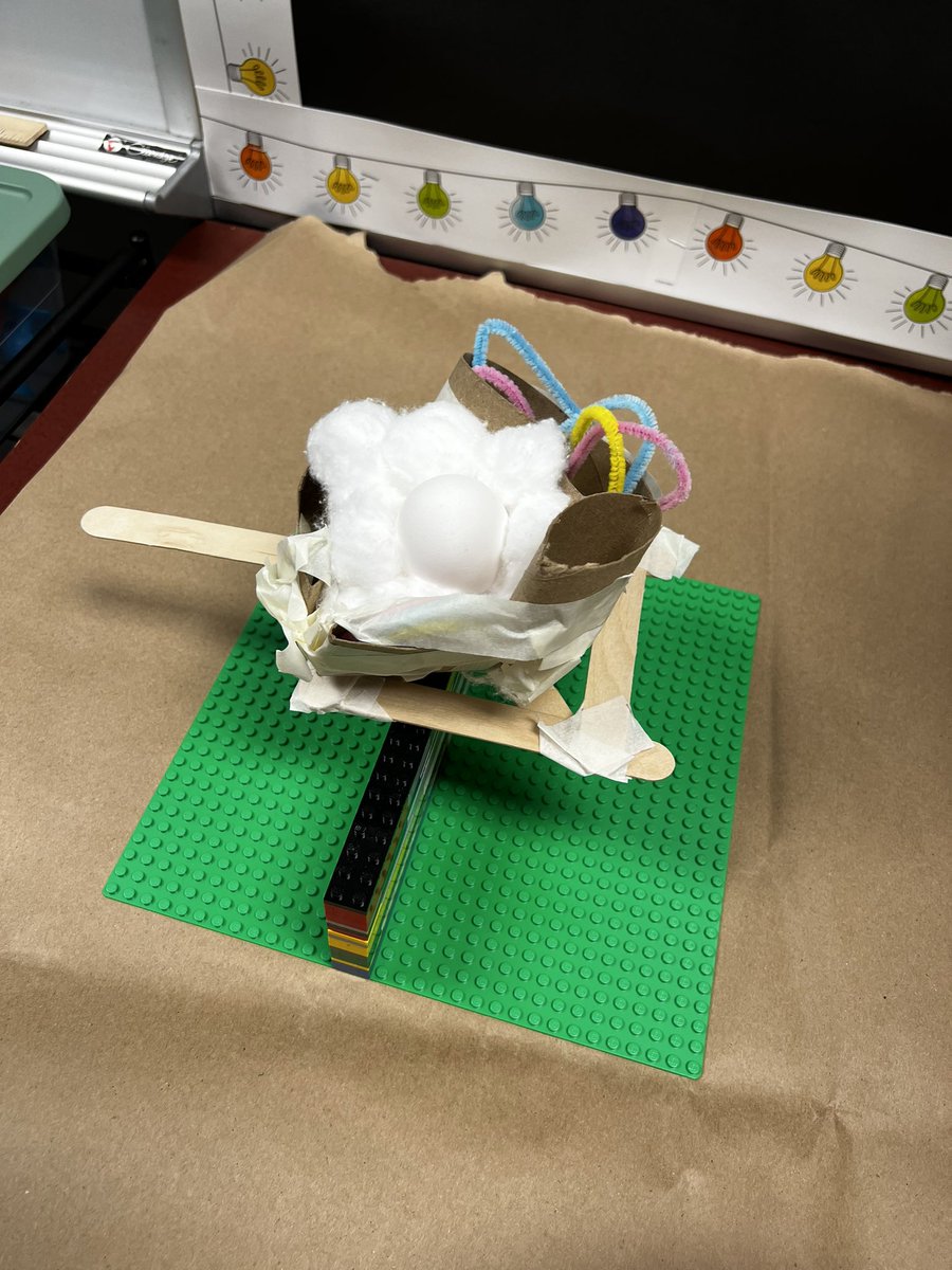 2nd graders have been hard at work engineering a seat to keep Humpty Dumpty safe while sitting on a wall. <a href="/ForestDaleElem/">Forest Dale Elem</a> <a href="/myccs/">Carmel Clay Schools</a> #stem