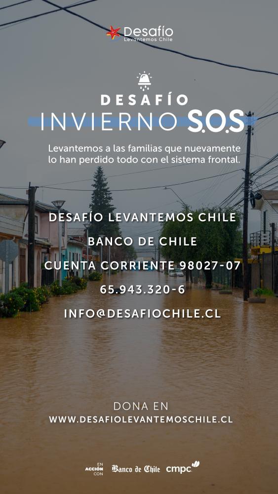 También se puede hacer un aporte directo a la siguiente cuenta ❤️‍🩹 
#TheLulosShows <a href="/DesafioChile/">Desafío Levantemos Chile</a>