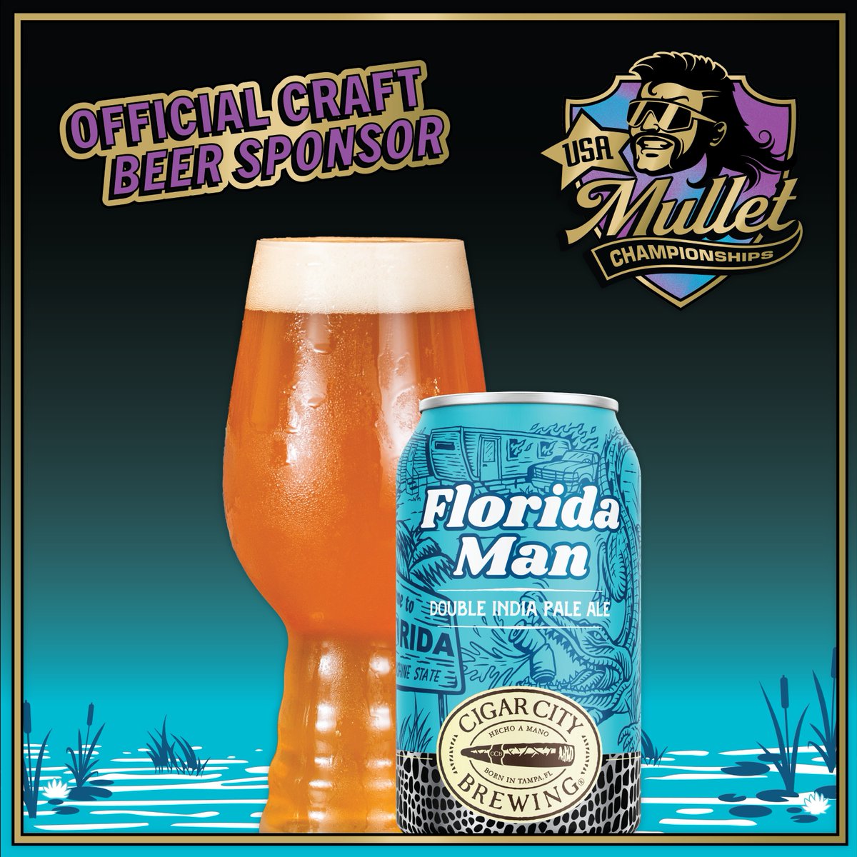 Don't miss out on a chance to register for the USA Mullet Championship! We've got a wild wave of crazy mullets to share soon.

Register now: cigarcitybrewing.com/florida-man-mu…