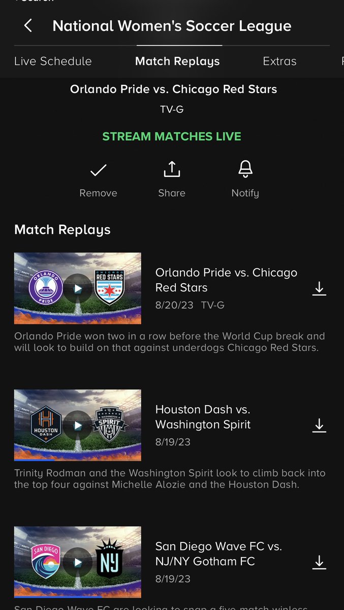 Hey <a href="/paramountplus/">Paramount+</a> what happened to the <a href="/ThornsFC/">Portland Thorns FC</a> Vs <a href="/TheNCCourage/">NC Courage</a> 8/20 game??  Cc:<a href="/NWSL/">National Women’s Soccer League</a> <a href="/CBSSports/">CBS Sports</a>