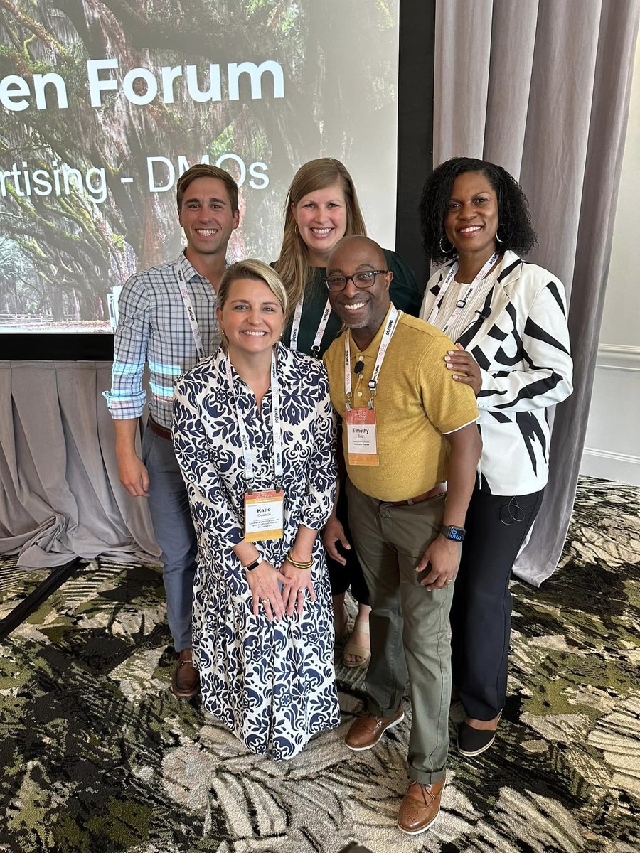 LakeCharlesCVB's tweet photo. Kyle Edmiston, Timothy Bush &amp; Colten Miller attended @USTravel's #ESTO23 in @VisitSavannah. ✈

Both Kyle &amp; Timothy took the stage as featured speakers, sharing insights on emerging marketing trends shaping tourism.  #VisitLakeCharles #ESTO2023 #USTravel https://t.co/LAqbMCag10
