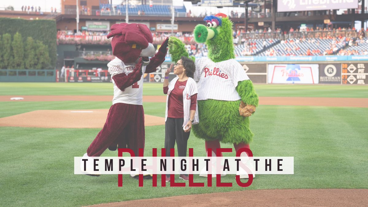 Congrats to <a href="/TempleEpps/">JoAnne Epps</a> on a great first pitch at last night’s <a href="/TempleUniv/">Temple University</a> night at the <a href="/Phillies/">Philadelphia Phillies</a> ⚾️🦉