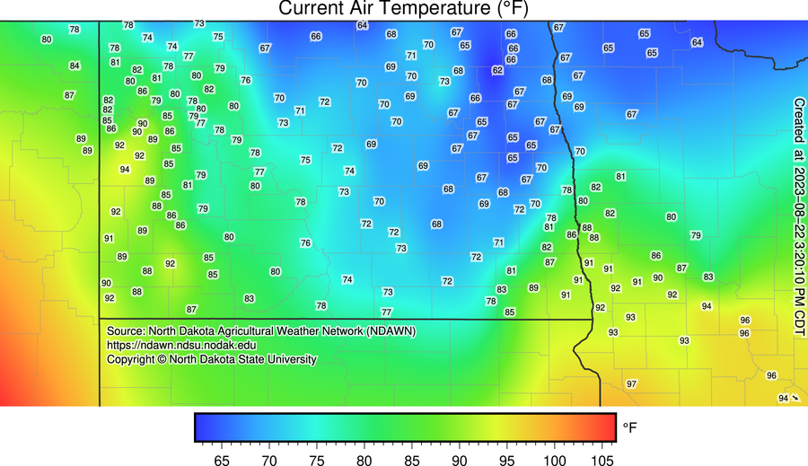 DarylRitchison's tweet photo. Interesting synoptic weather day with short range differences between temperatures and dew points. https://t.co/xkZ1ehvCkj