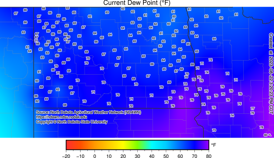 DarylRitchison's tweet photo. Interesting synoptic weather day with short range differences between temperatures and dew points. https://t.co/xkZ1ehvCkj