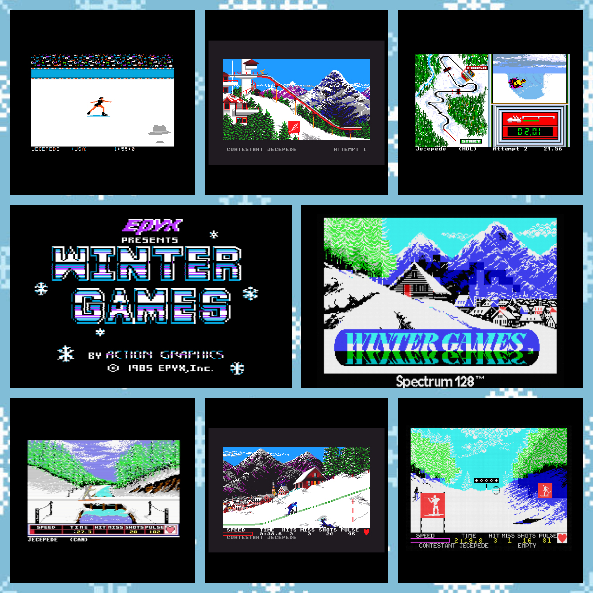 I know, I know. The weather is hot, but I'm playing #WinterGames on #Commodore64, #Amiga, #ZxSpectrum and #AmstradCPC... #Retro #RetroComputing #RetroComputer #RetroGaming #RetroGame #Commodore #C64 #C64c #Epyx #UsGold