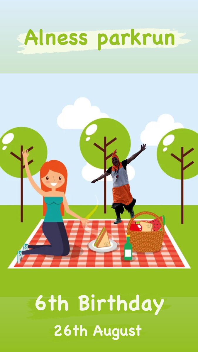 alnessparkrun's tweet photo. t’s our 6th Birthday on Saturday and that means cake!!

There will be lots of marshals dressed up as cartoon characters so don’t be shy in joining in the theme. #loveparkrun #parkrunbirthday #run https://t.co/urEkgOsE6B