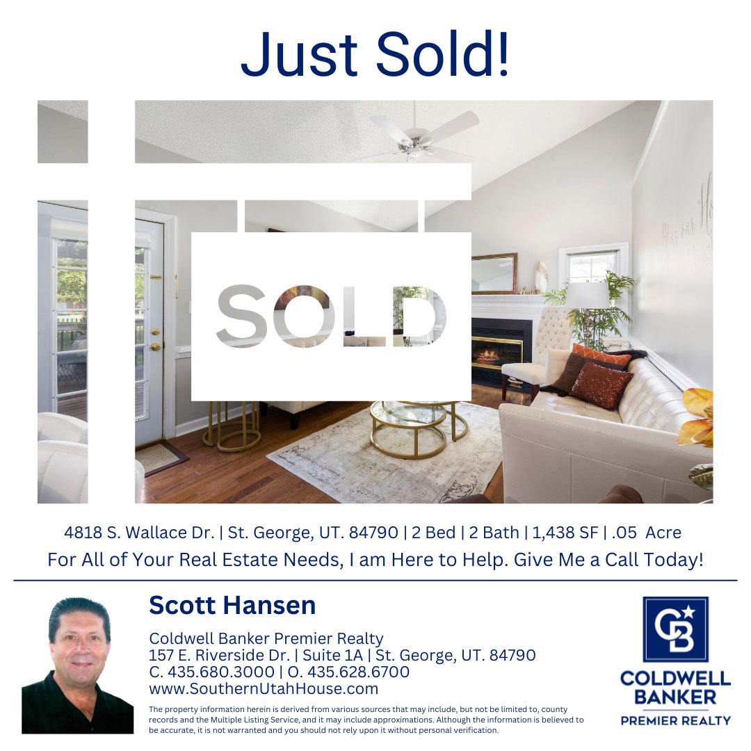ColdwellSoUtah's tweet photo. Sold!
For all your real estate needs, we are here to help.
Coldwell Banker Premier Realty
https://t.co/25Ftq5Tzuw
#ColdwellBankerPremierRealty #agentsofinstagram #realestate #realestateagent #homesoninstagram #forsale #instagramrealestate #realestateinvestor #realestatesales https://t.co/H0H897KtS3