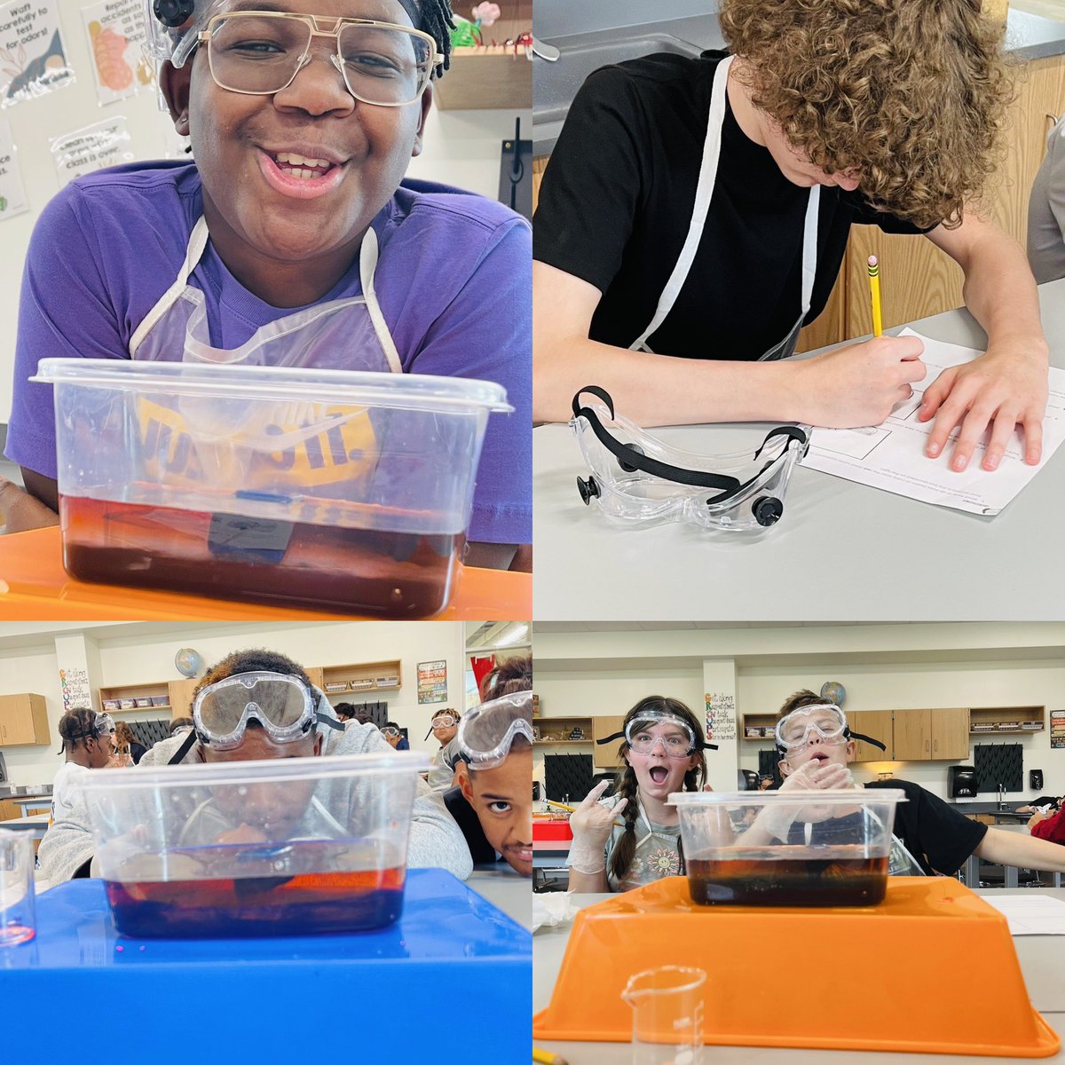 Modeling Weather Fronts and exploring how cold air is more dense. 🥼❤️🖤#KMSCougarPride #HumbleISD_2ndSci #HumbleISD #DoingScience