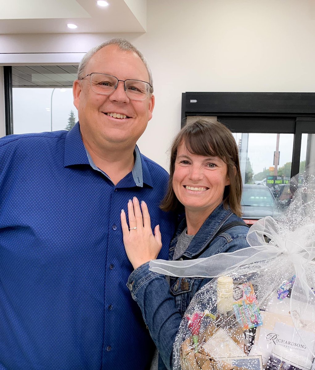 Priceyfm's tweet photo. Pretty excited and a little shocked that she said yes! Also want to Thank Richardsons Jewellery for helping me pick the perfect ring. Lloydminster has been so good to us and we will be getting married here. Be heading to Cliff Rose for Clothes soon as well 😂 https://t.co/kB2gTlrKGi