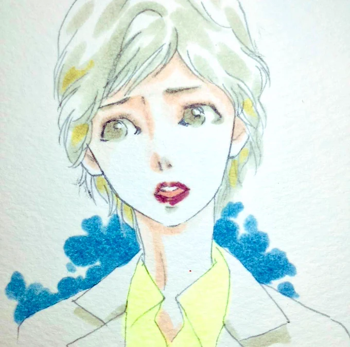 あらためて おはようですだいぶ前に描いた科捜研のマリコ 