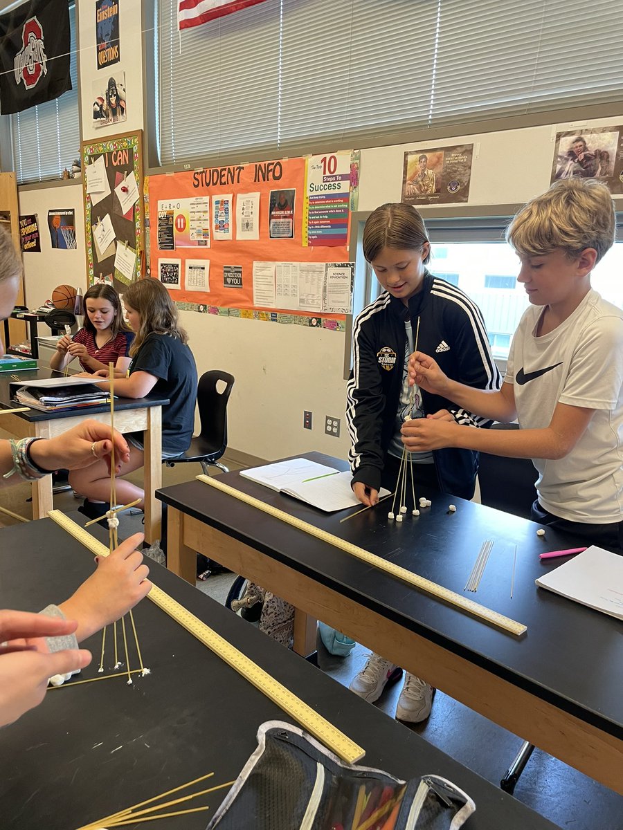 Mr. Smith’s science classes building towers! #thecoyway