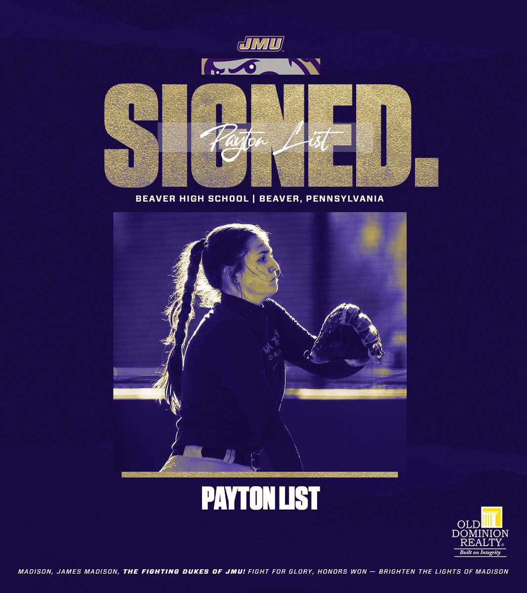 SIGNED. ✍️

Dukes nation, please welcome Payton List to the JMU family! 

#GoDukes | bit.ly/45jPUQ2