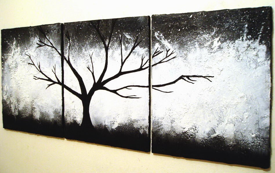 wrightsonarts's tweet photo. Original triptych extra large forest painting abstract tree of life artwork oversized textured multi panel canvas art black white 3 sizes https://t.co/y9KgorbNi4 #Etsy #wrightsonarts #AbstractCanvas https://t.co/YJskAZJI0f