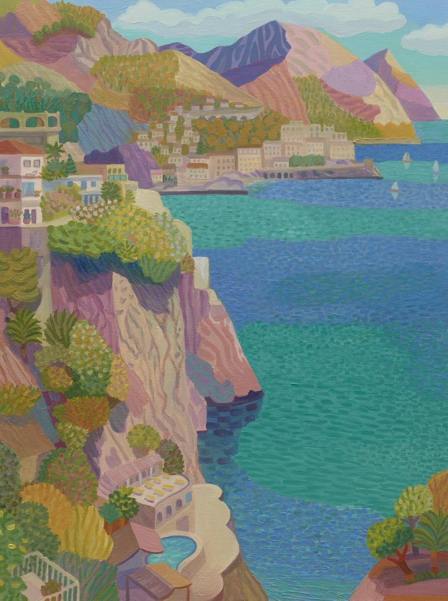 artsy's tweet photo. 🌊 #DanielHeidkamp, Atrani, 2023 https://t.co/OdQXL8hEz6 https://t.co/uNIeOAT9Q5