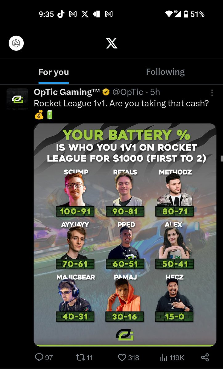 lRyvn's tweet photo. @OpTic I'm getting cooked. https://t.co/GQgHAu1ULV