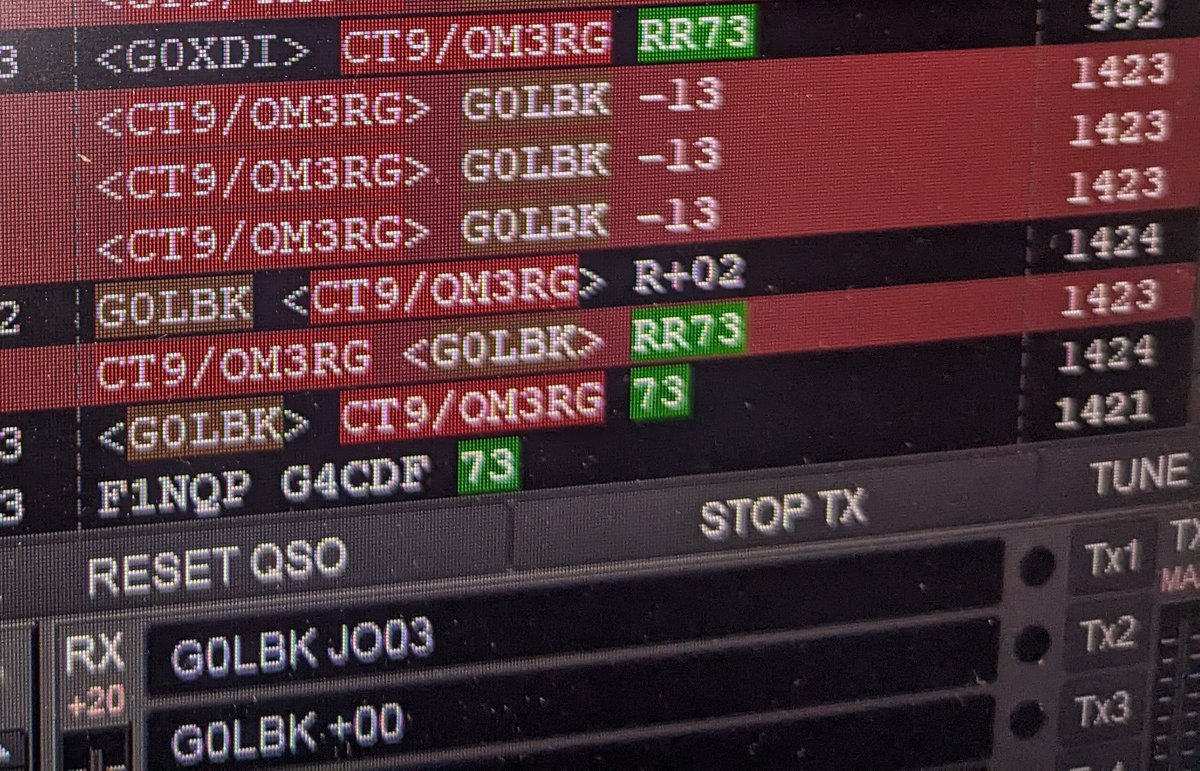 Nice tropo and new dxcc; CT9 on 2m a very pleasing contact. JO03BD to IM12JU, no sign of EA8 yet.