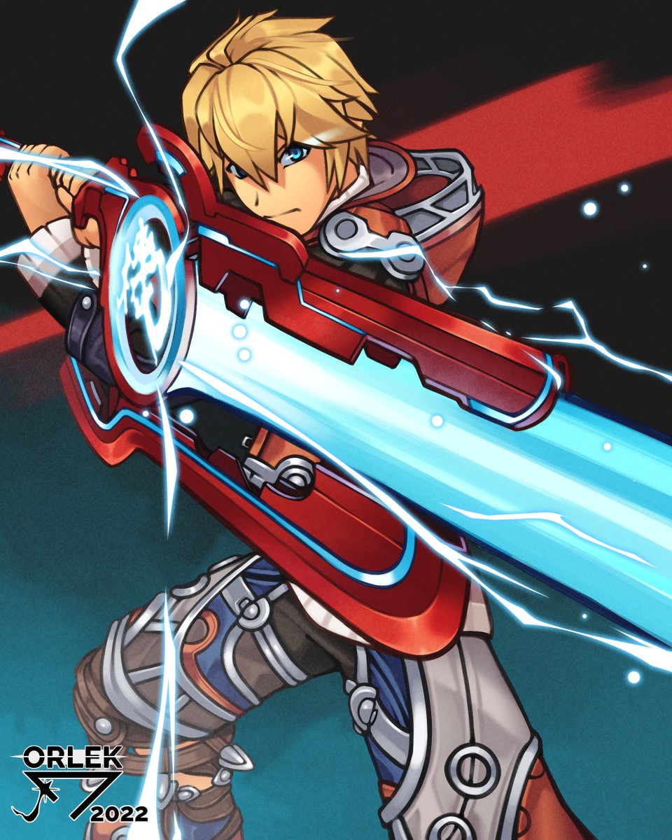 I want to do more Shulk pieces but his jacket and the Monado are so hard to draw 🥲