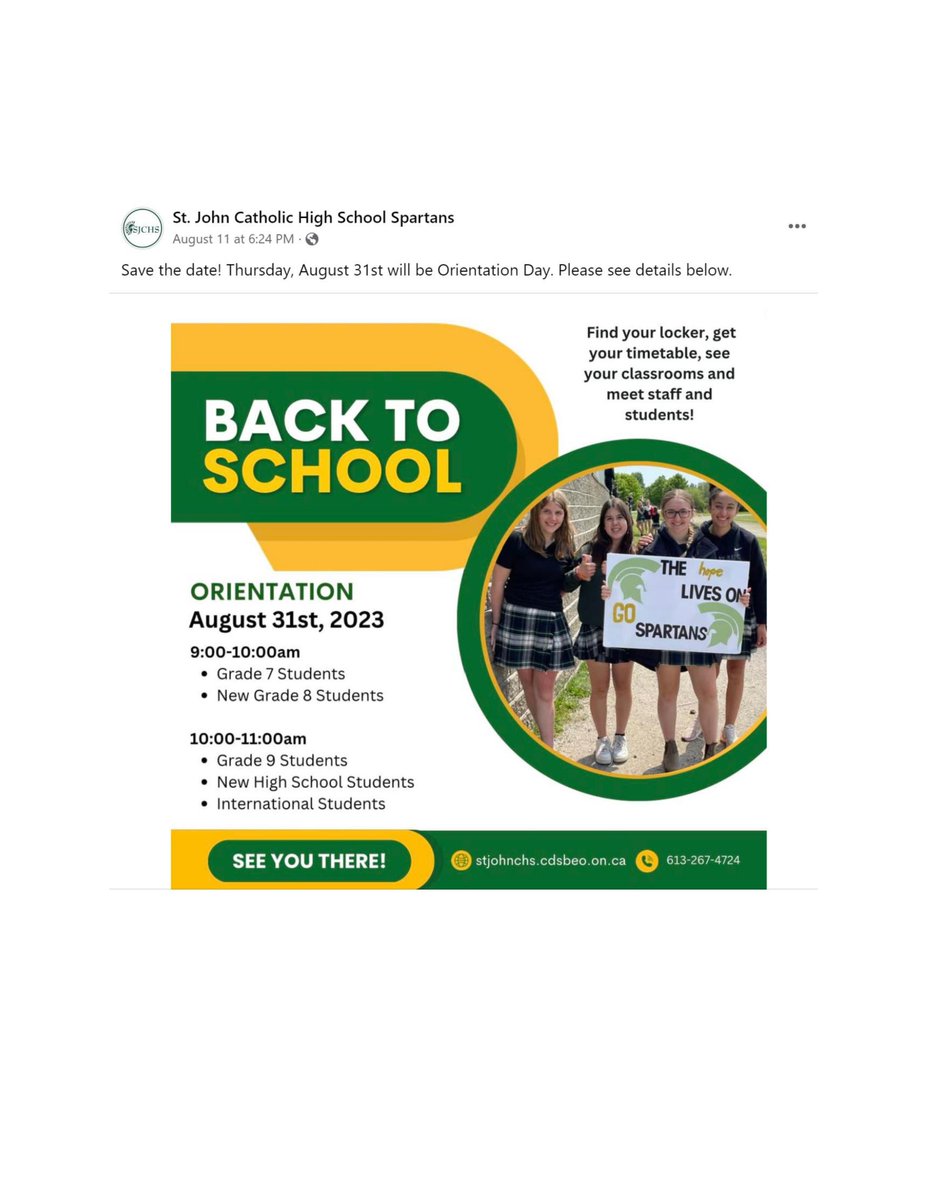 CDSBEO International Education tweet media