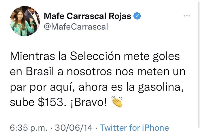 rasputian1's tweet photo. @MafeCarrascal TE ACORDAS DE ESTO GRANDISIMA MALPARIDA. https://t.co/aWU4KvXNW0
