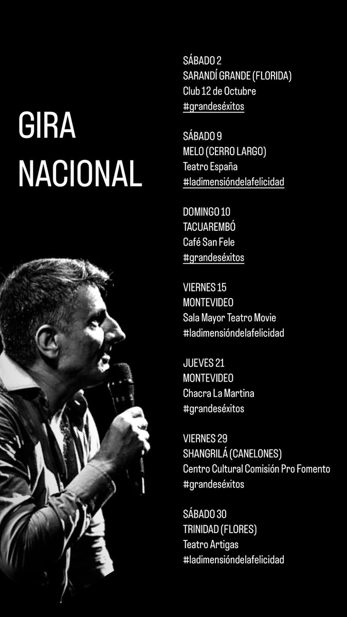 elgrangustaf's tweet image. ATENCIÓN!
GIRA NACIONAL 
SETIEMBRE 

#ladimensióndelafelicidad 
#grandeséxitos 
#elhumorsalvaráalmundo