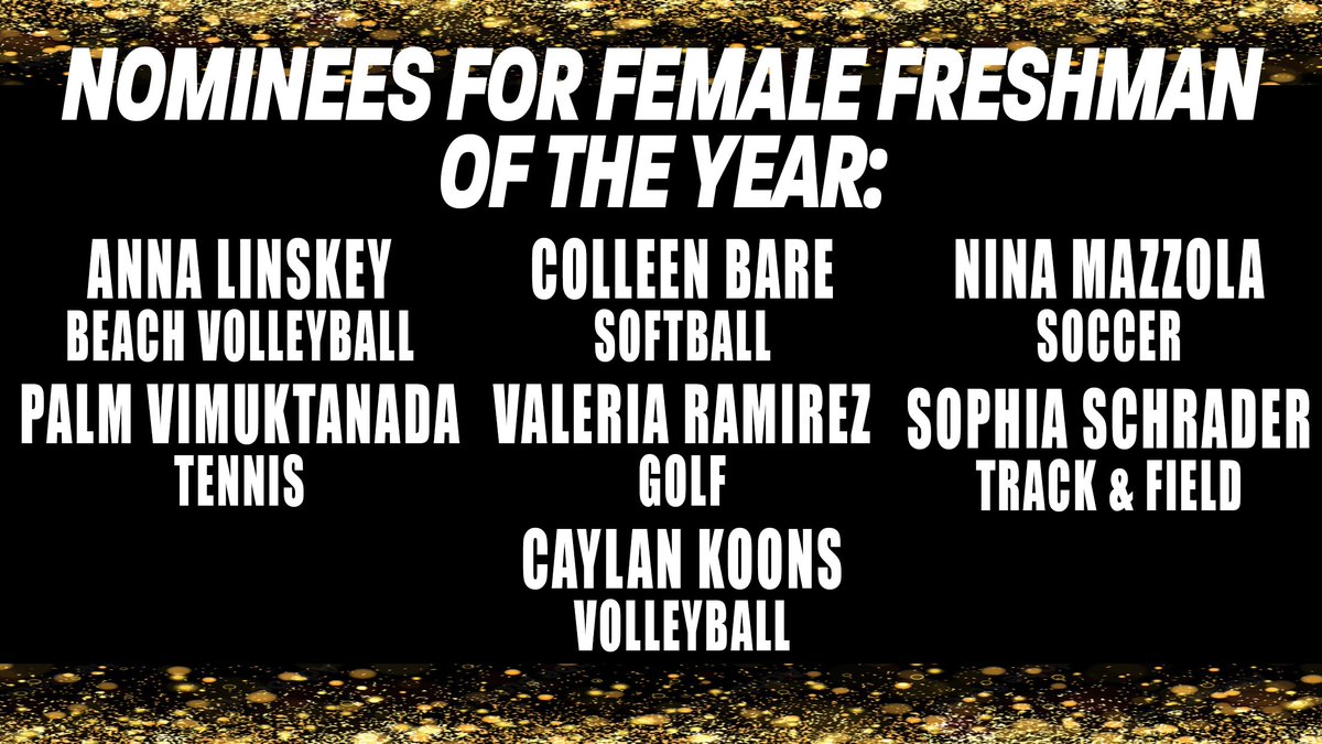 The Nominees for Female Freshman Athlete of the Year are...

#BearClawsUp
