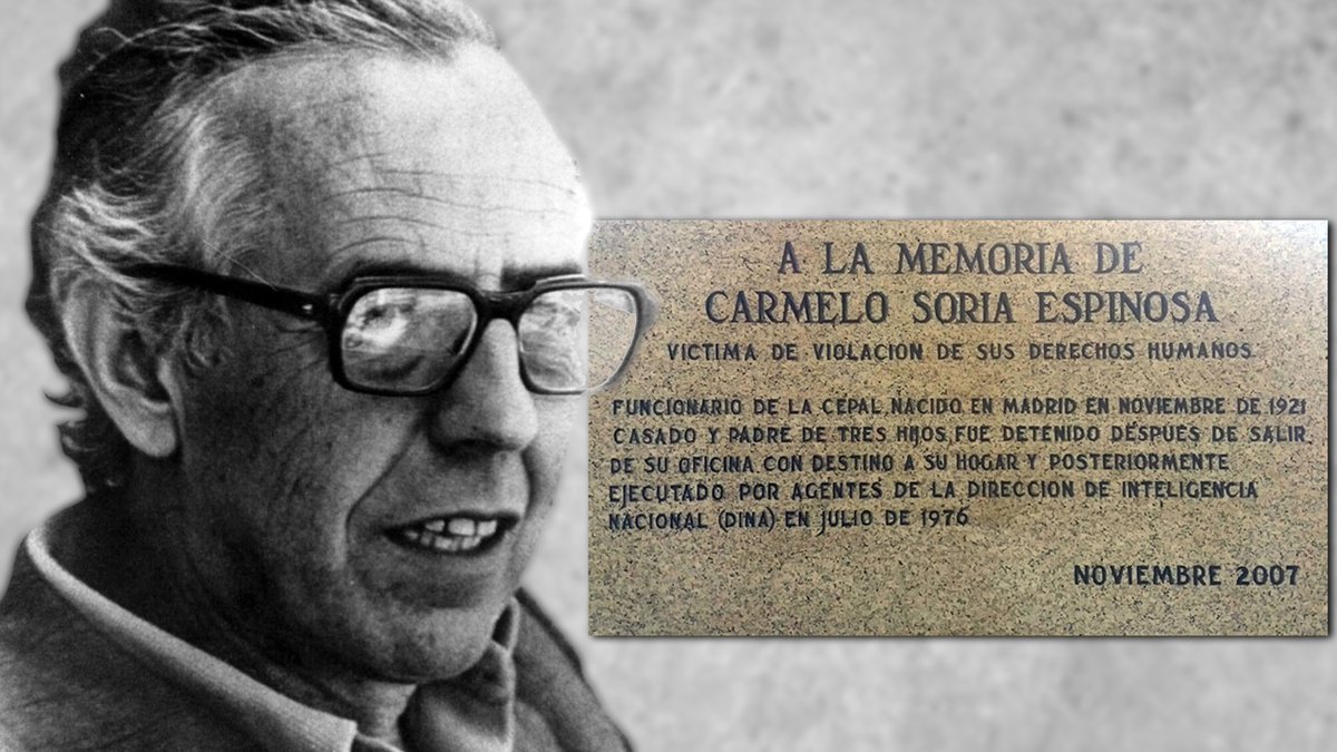 cepal_onu's tweet photo. #CEPAL valora condena definitiva de la Corte Suprema de Chile por el crimen de Carmelo Soria.
El economista y diplomático español, funcionario del organismo de la @ONU_es, fue secuestrado, torturado y luego asesinado por agentes de la dictadura en 1976.
🗞️https://t.co/dNfXnjlLfU https://t.co/pfmtMOlQkA