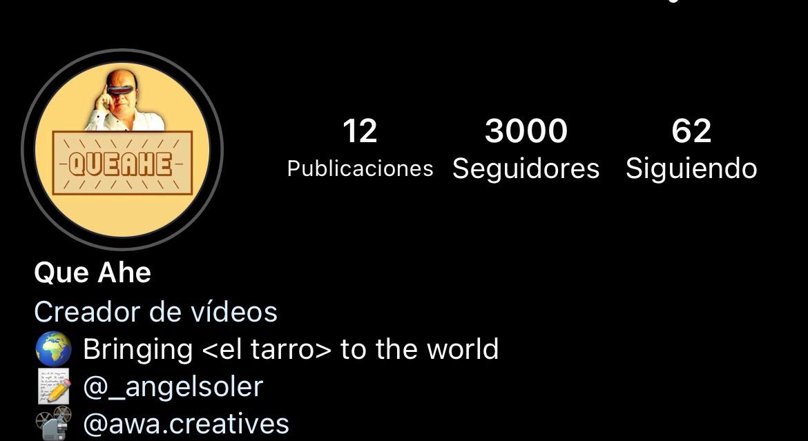 QUEAHE's tweet photo. Hoy llegamos a 3k seguidores en Instagram y 22k en Tiktok.

Esto era impensable hace un año, cuando empezamos a grabar de nuevo después de 9 años. O hace casi 4 meses, cuando subimos el Ep1 de Barman🤪

Muchísimas gracias gente!!🙏🏻🥹  

Seguiremos dando contenido der weno🤟🌝 https://t.co/a0ESYZSFI0