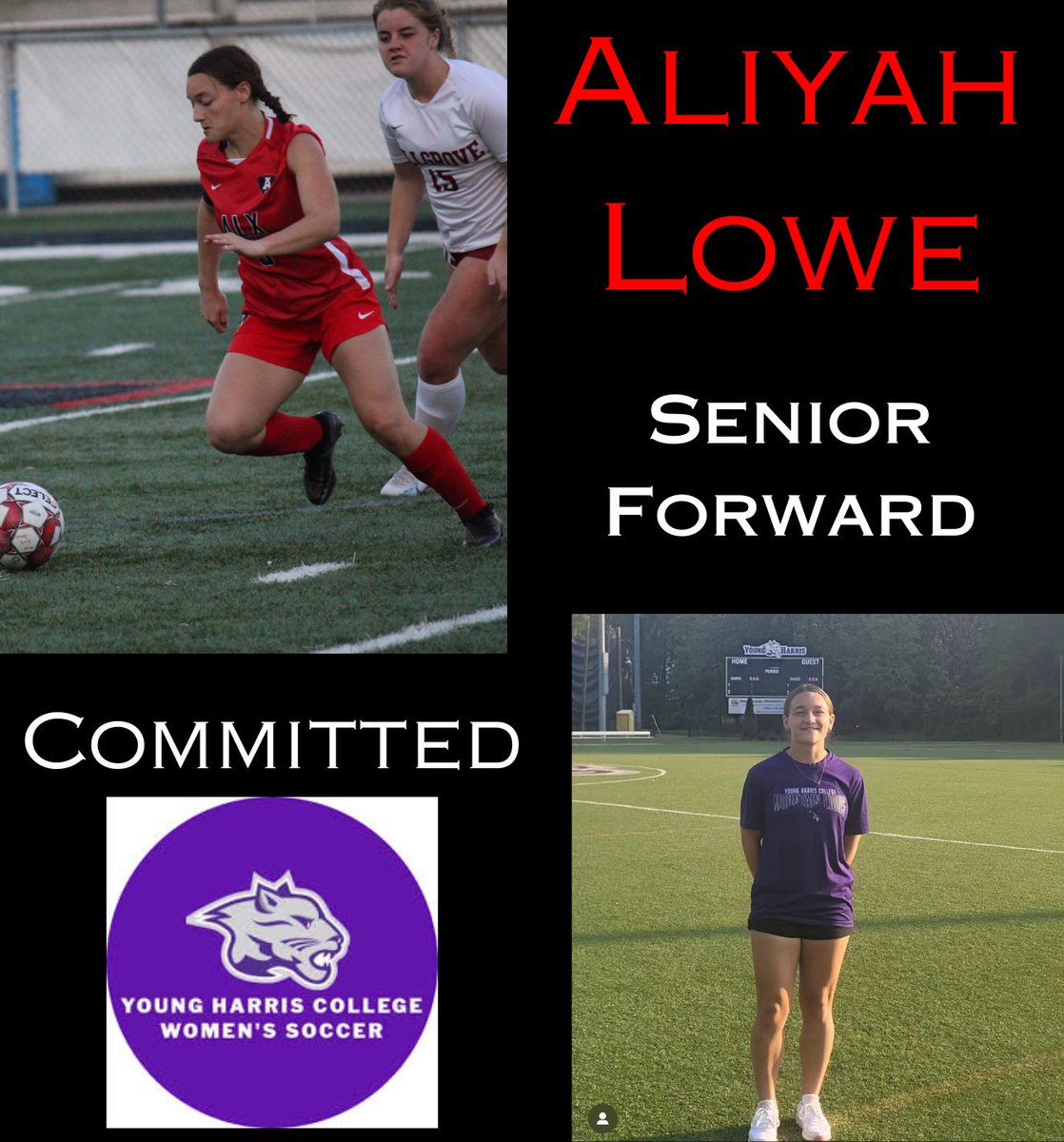 ALXgirlssoccer's tweet photo. Congrats to senior forward Aliyah Lowe on her commitment to Young Harris women’s soccer! @strikerdog06 @YHCAthletics @ALXAthletics @DCGASchools @douglassentinel https://t.co/R0WbymolDK