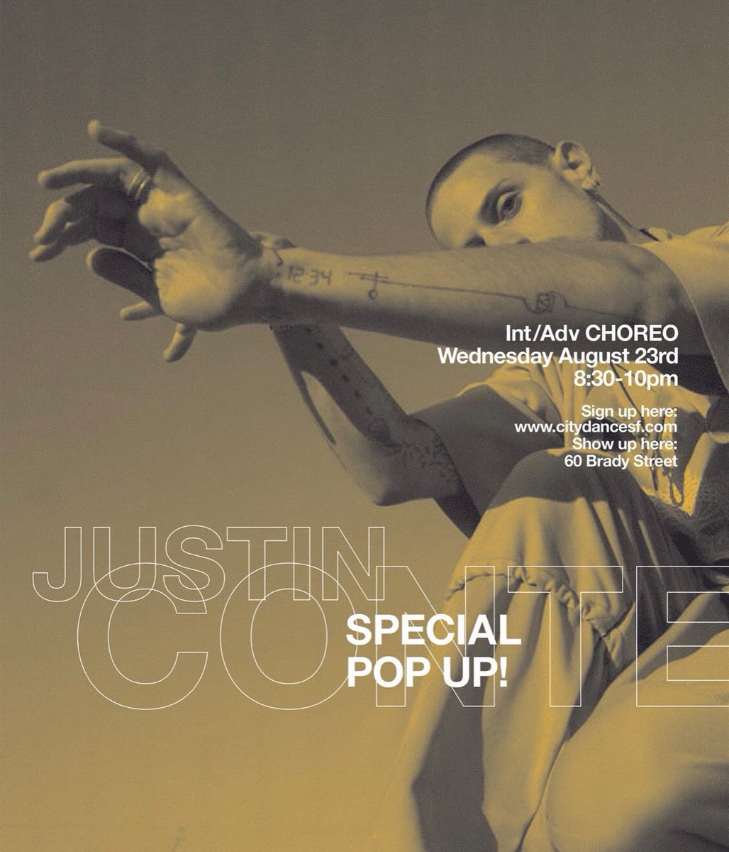 • SAN FRANCISCO • I’m teaching TOMORROW • Wednesday, 8/23 • 8:30pm <a href="/CityDanceLive/">City Dance Live</a> • it’s my first time teaching in the Bay and I cannot wait to share with youu 🔮

Register here: app.acuityscheduling.com/schedule.php?a… 

LET’S MOVE 🌸🌊🪐🌱🫶🏼

#SanFrancisco #Dance #Class #Experimental