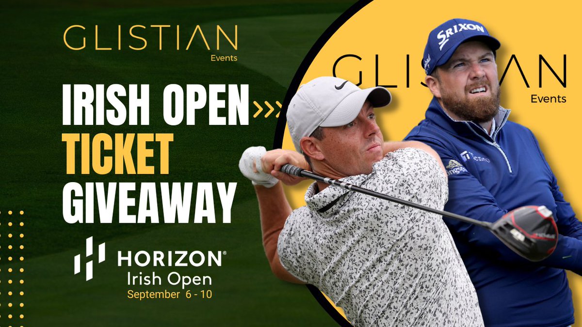 🚨WIN TICKETS FOR EACH DAY OF THE 2023 IRISH OPEN🚨

No, that is not a typo.

<a href="/GlistianVip/">Glistian Events</a> &amp; The Finishing Line Podcast are giving you the chance to win 2 tickets to each day of the 2023 <a href="/IrishOpen_/">Amgen Irish Open</a> 🤯(Thursday to Sunday) 

We have 3 sets of 2 tickets for each day😍.

All you